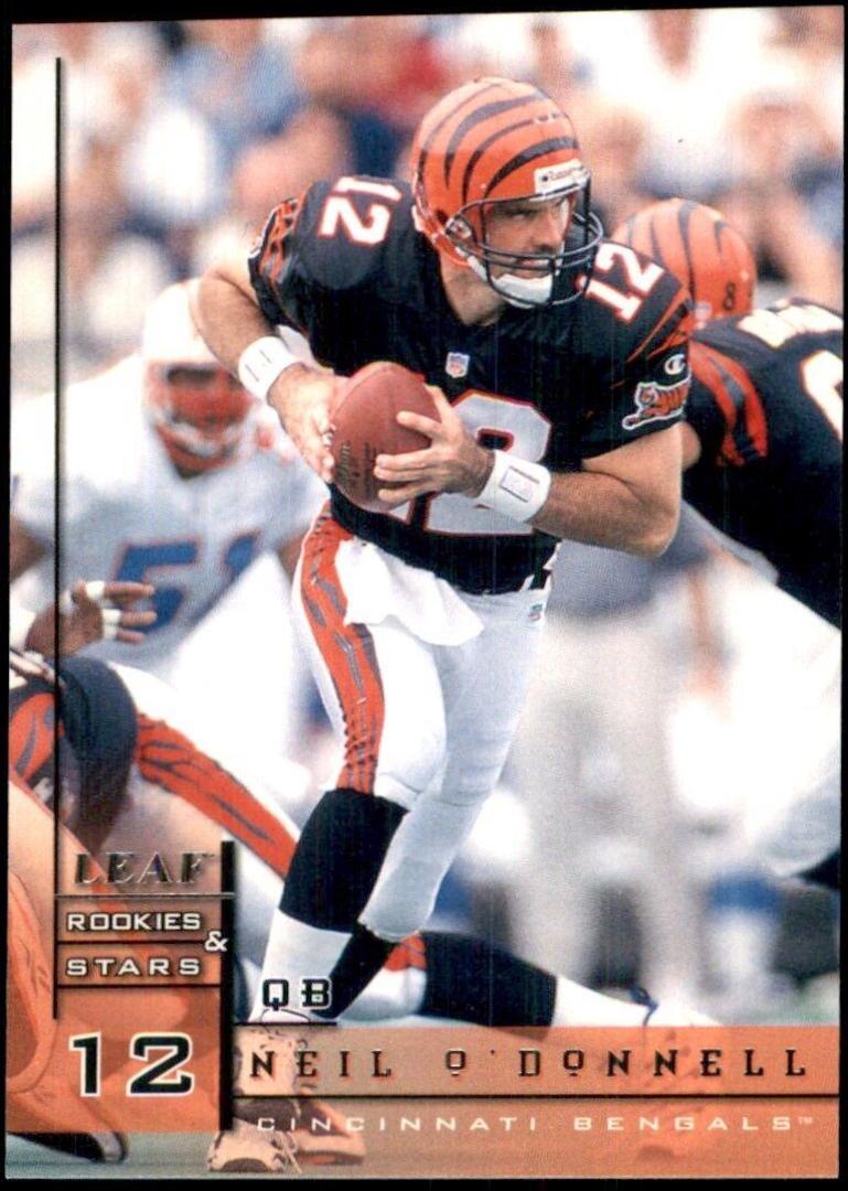 Neil O'Donnell #38 Football Cards 1998 Leaf Rookies & Stars