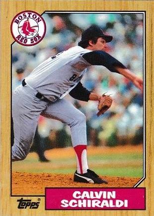 Calvin Schiraldi #94 Baseball Cards 1987 Topps