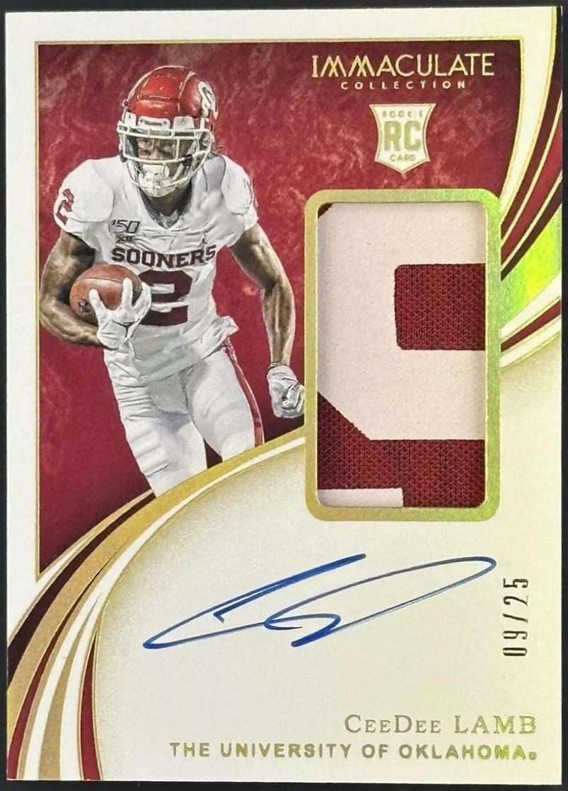 CeeDee Lamb #105 Football Cards 2020 Panini Immaculate Collegiate