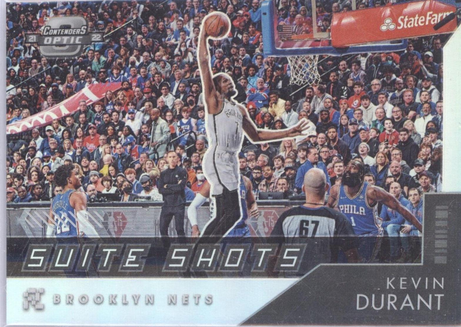 Kevin Durant #8 Basketball Cards 2021 Panini Contenders Optic Suite Shots