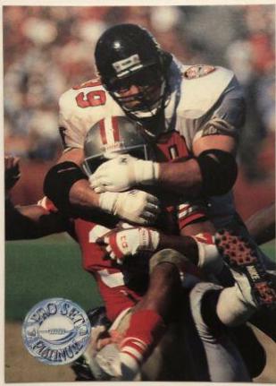 Tim Green #3 Football Cards 1991 Pro Set Platinum