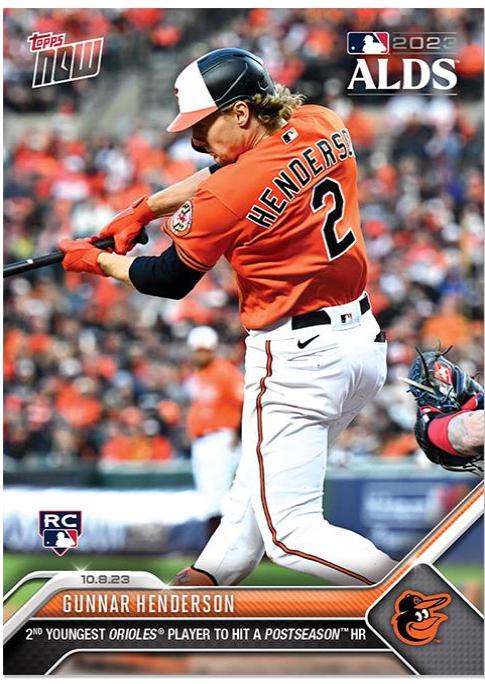 Gunnar Henderson #978 Baseball Cards 2023 Topps Now