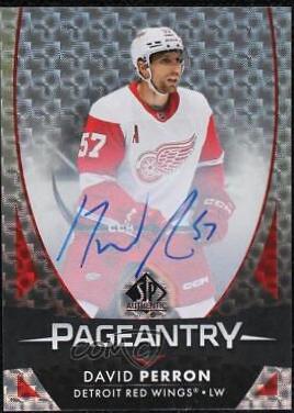 David Perron #P-15 Hockey Cards 2023 SP Authentic Pageantry