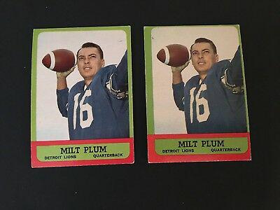 Milt Plum #25 Football Cards 1963 Topps