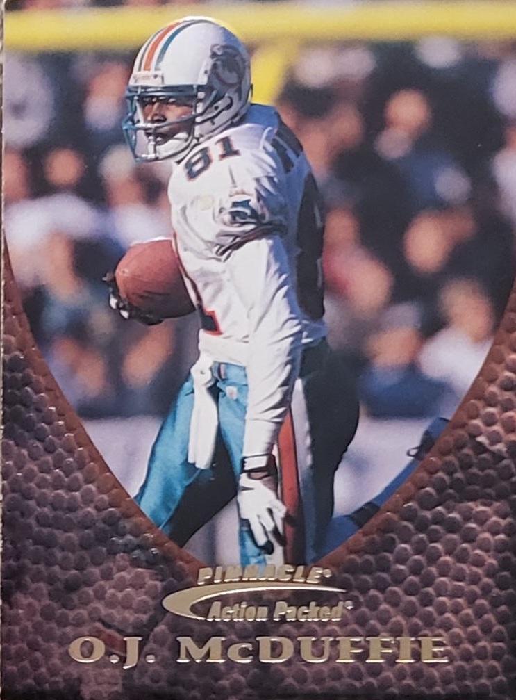 O.J. McDuffie #54 Football Cards 1997 Pinnacle Action Packed