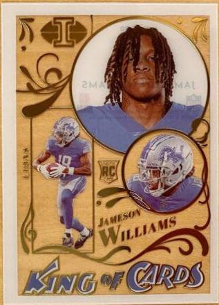 Jameson Williams #KC-20 Football Cards 2022 Panini Illusions King Of