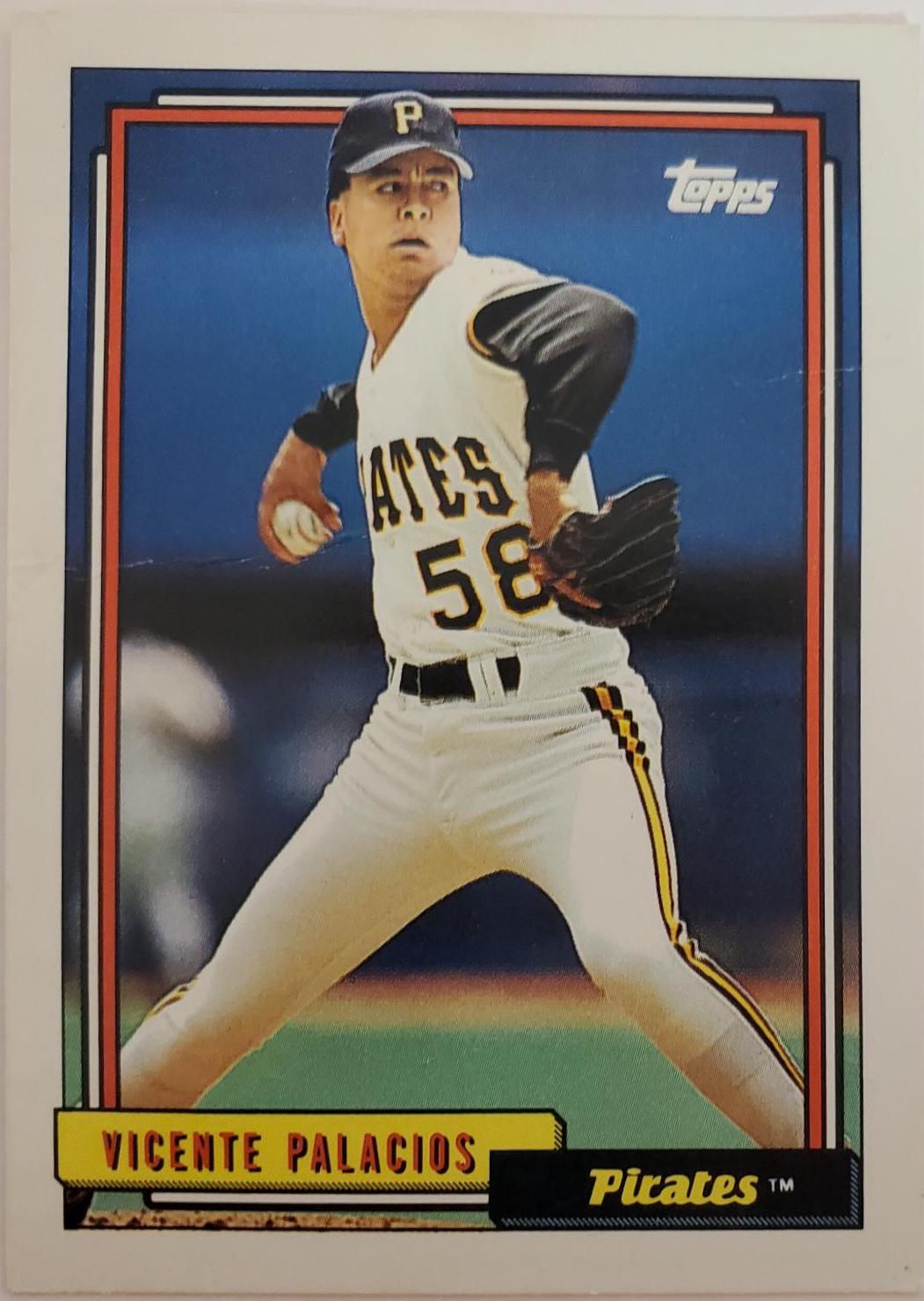 Vicente Palacios #582 Baseball Cards 1992 Topps Traded Tiffany