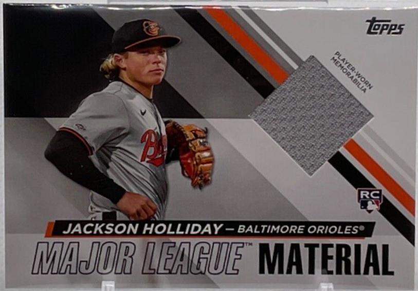 Jackson Holliday #MLMU-JH Baseball Cards 2024 Topps Major League Material