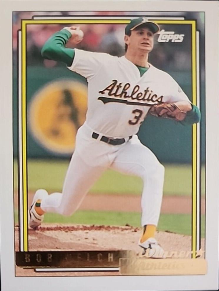 Bob Welch #285 Baseball Cards 1992 Topps Gold