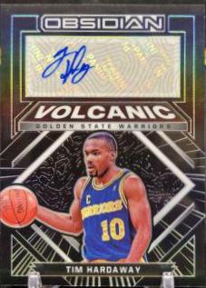 Tim Hardaway #VS-TIM Basketball Cards 2021 Panini Obsidian Volcanic Signatures