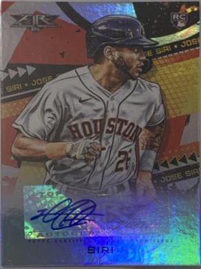 Jose Siri #FA-JSI Baseball Cards 2022 Topps Fire Autographs