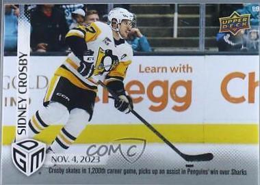 Sidney Crosby #15 Hockey Cards 2023 Upper Deck Game Dated Moments