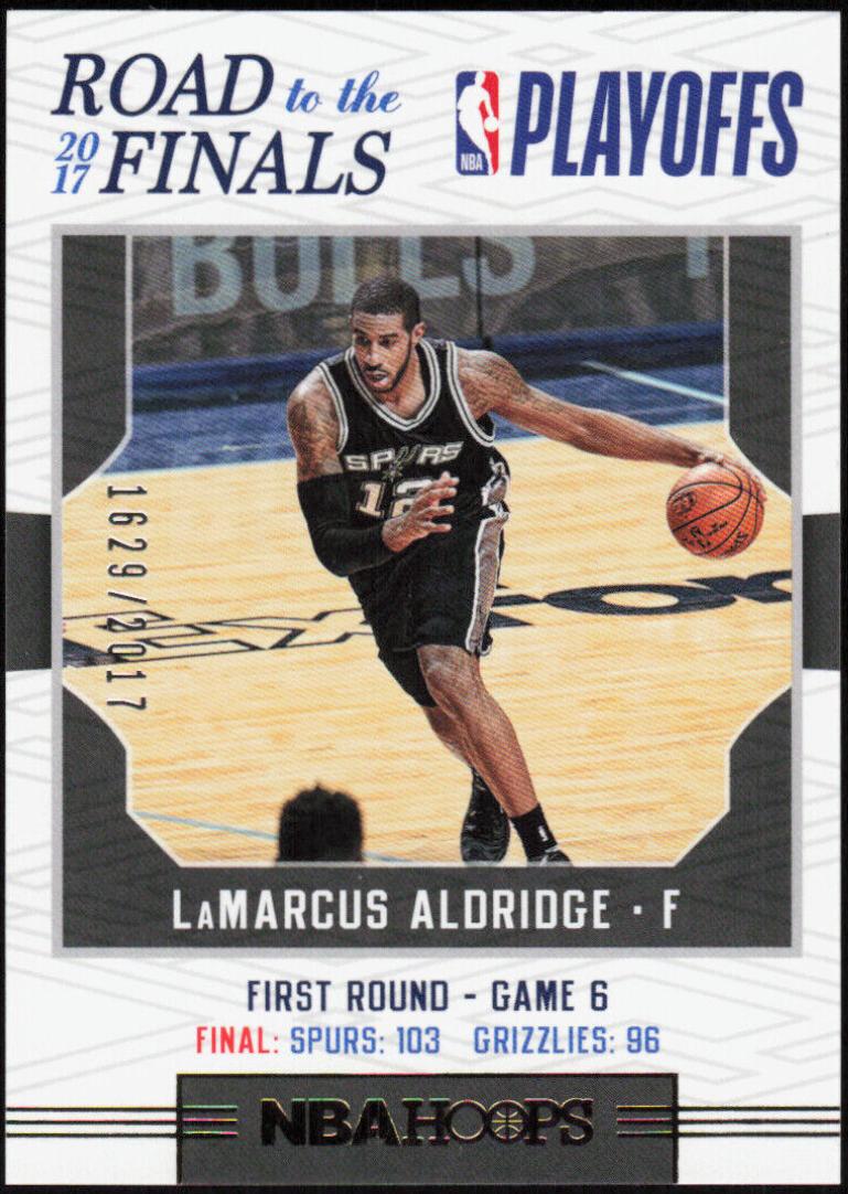LaMarcus Aldridge #44 Basketball Cards 2017 Panini Hoops Road to the Finals