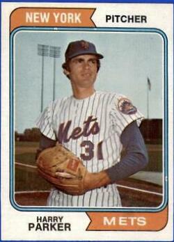 Harry Parker #106 Baseball Cards 1974 Topps