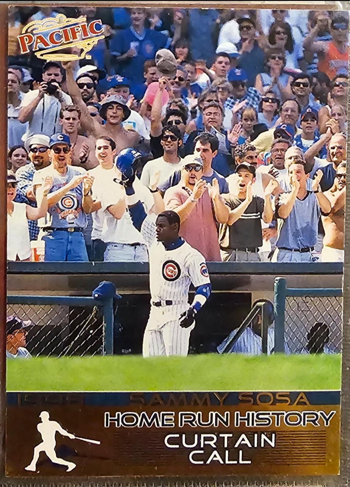Sammy Sosa #66 Baseball Cards 1998 Pacific Home Run History