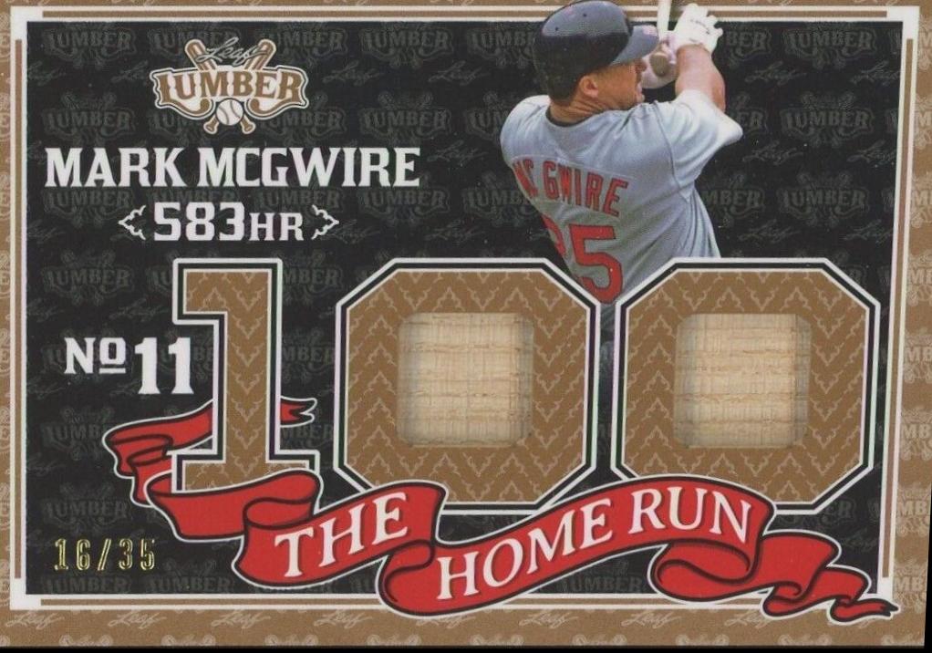 Mark McGwire #THR-54 Baseball Cards 2024 Leaf Lumber The Home Run 100