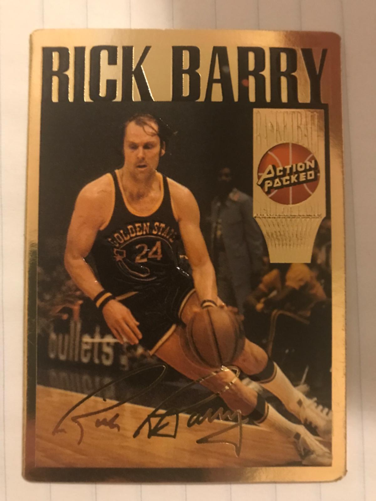 Rick Barry #5 Basketball Cards 1995 Action Packed Hall of Fame