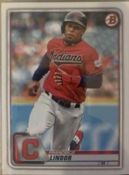 Francisco Lindor #4 Baseball Cards 2020 Bowman