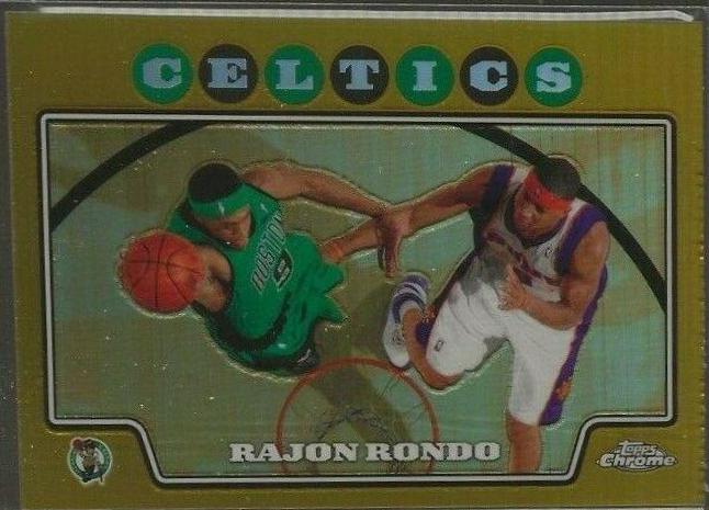 Rajon Rondo Gold Refractor #65 Basketball Cards 2008 Topps Chrome