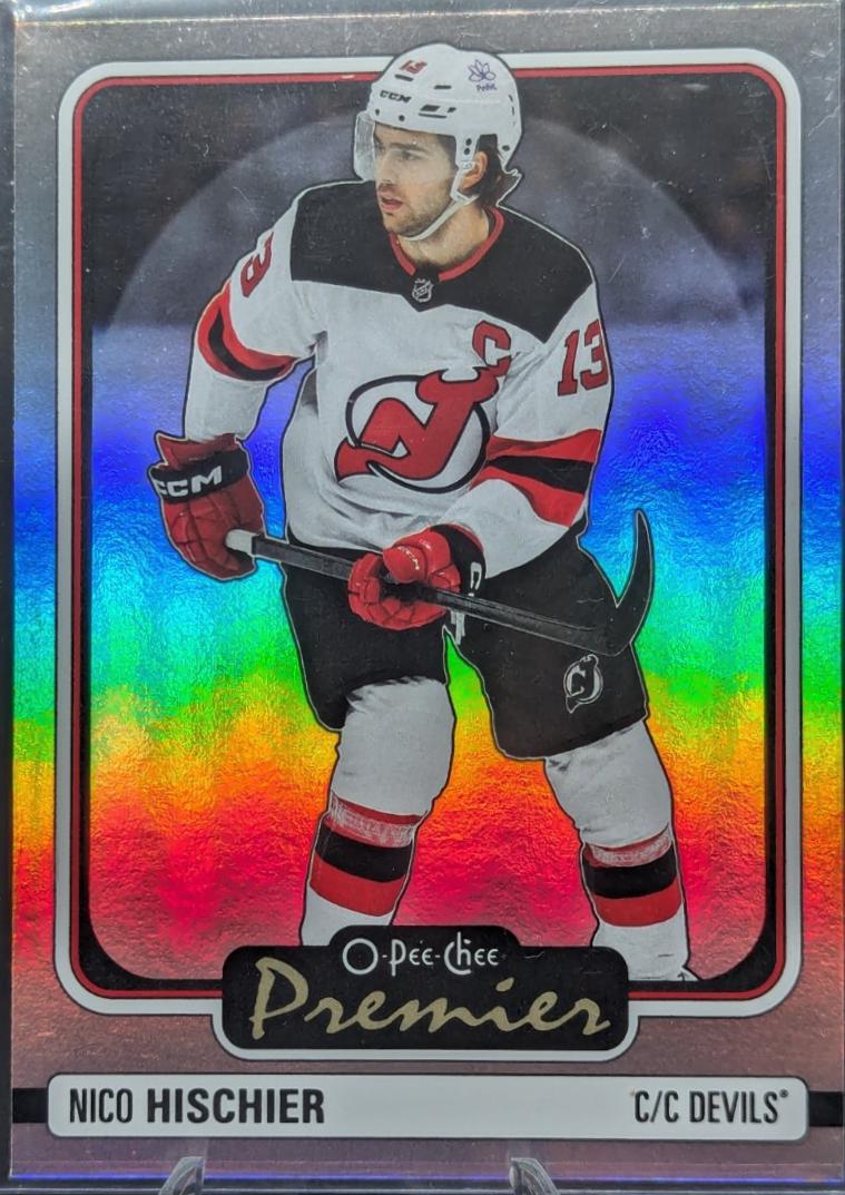 Nico Hischier #P-15 Hockey Cards 2024 O-Pee-Chee Premier