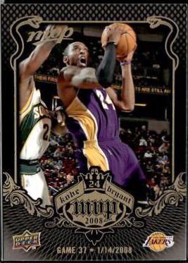 Bryant #KB-37 Basketball Cards 2008 Upper Deck MVP Kobe