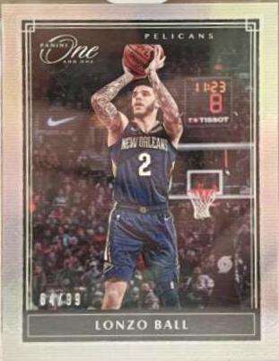 Lonzo Ball #71 Basketball Cards 2019 Panini One and One