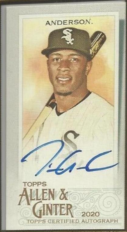 Tim Anderson #MA-TA Baseball Cards 2020 Topps Allen & Ginter Mini Autographs