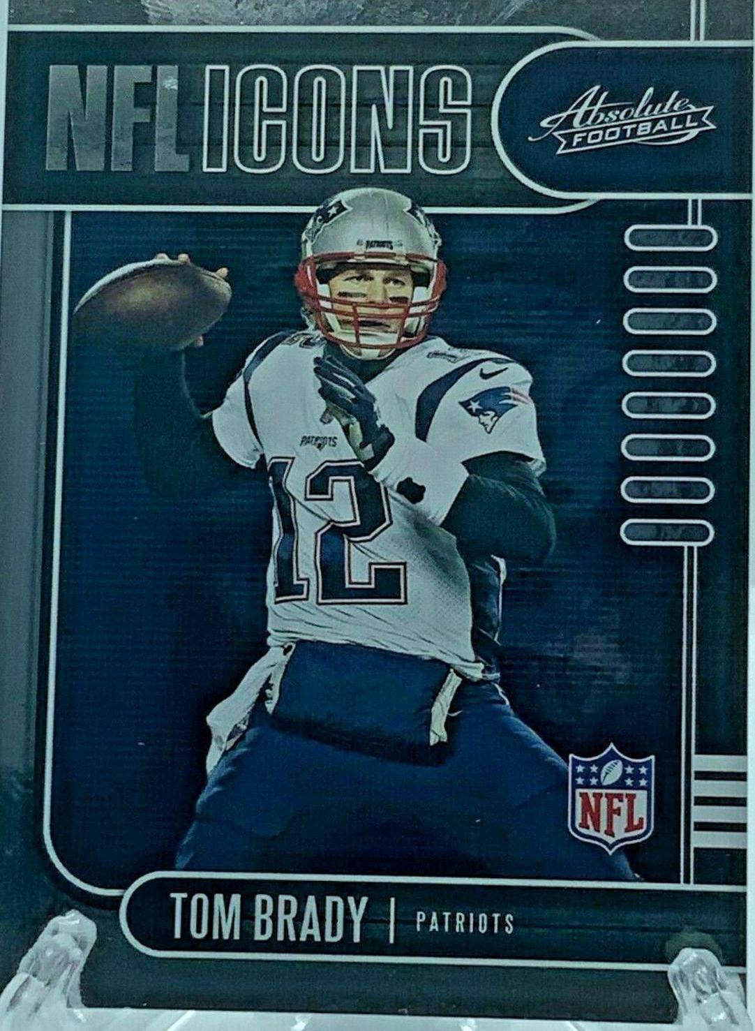Tom Brady #3 Football Cards 2019 Panini Absolute NFL Icons