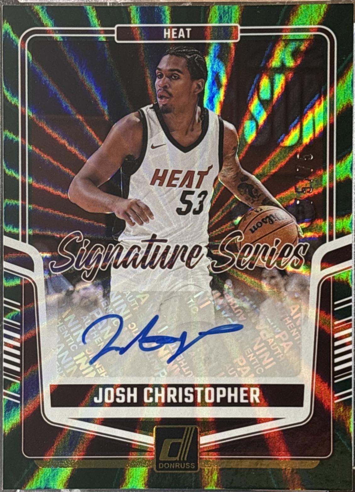 Josh Christopher [Green Laser] #20