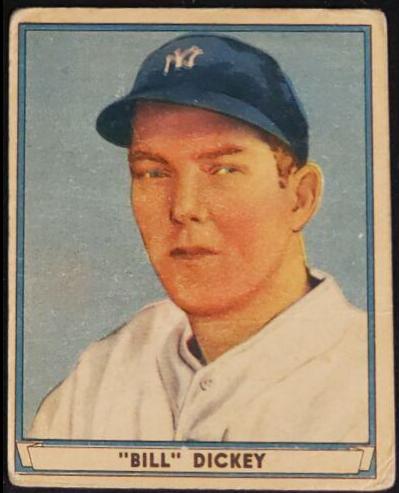 Bill Dickey #70 Baseball Cards 1941 Play Ball