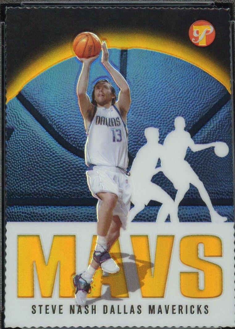 Steve Nash Gold Refractor #13 Basketball Cards 2003 Topps Pristine