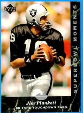 Jim Plunkett #6 Football Cards 1993 Upper Deck NFL Experience