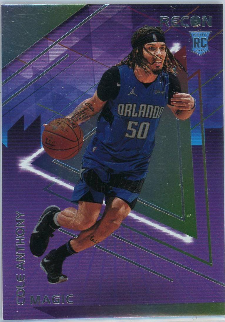 Cole Anthony #12 Basketball Cards 2020 Panini Recon