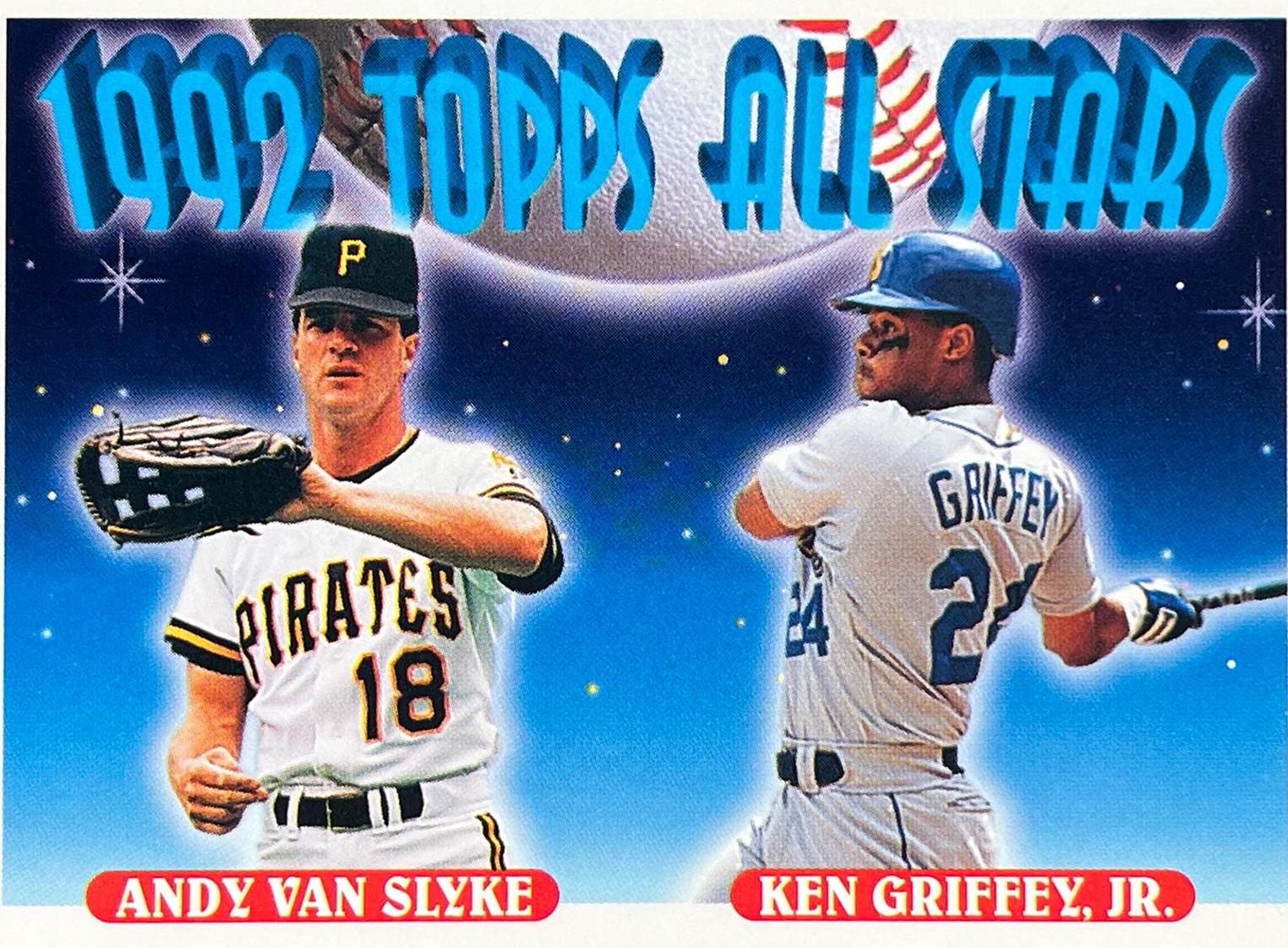Griffey, Van Slyke #405 Baseball Cards 1993 Topps