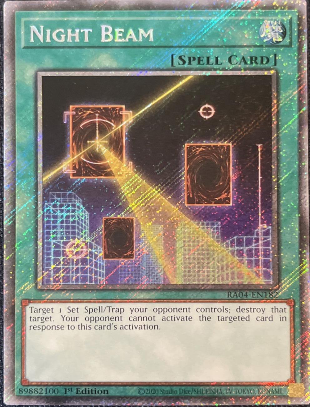 Night Beam RA04-EN182 YuGiOh Quarter Century Stampede