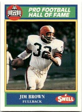 Jim Brown #47 Football Cards 1990 Swell Greats