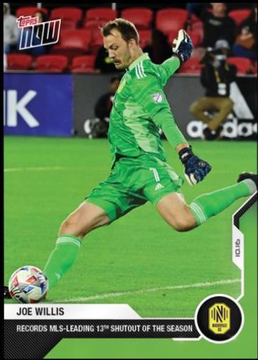 Joe Willis #164 Soccer Cards 2021 Topps Now MLS
