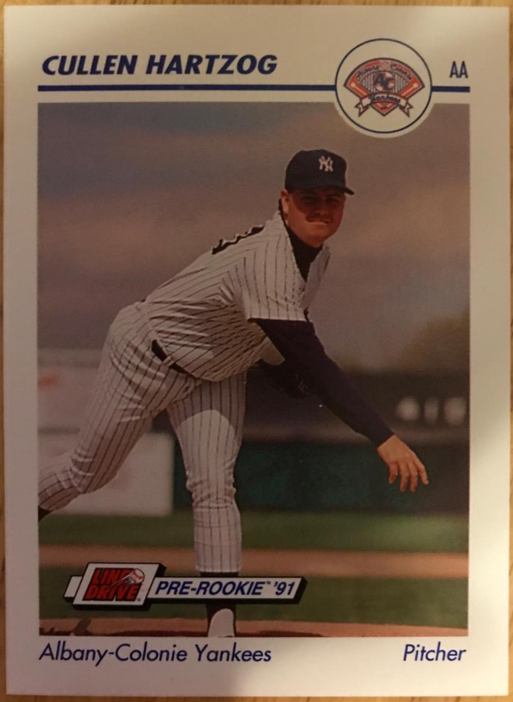 Cullen Hartzog #7 Baseball Cards 1991 Impel Line Drive Pre Rookie AA