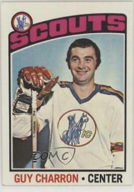Guy Charron #186 1976-77 Topps Hockey