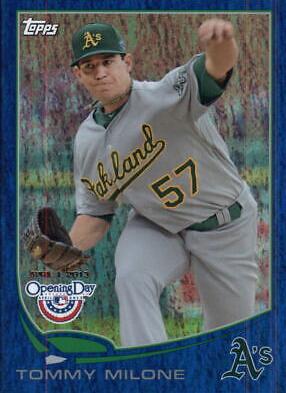 Tommy Milone #24 Baseball Cards 2013 Topps Opening Day