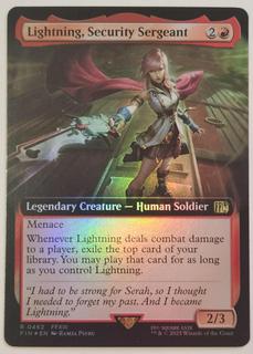 Lightning, Security Sergeant