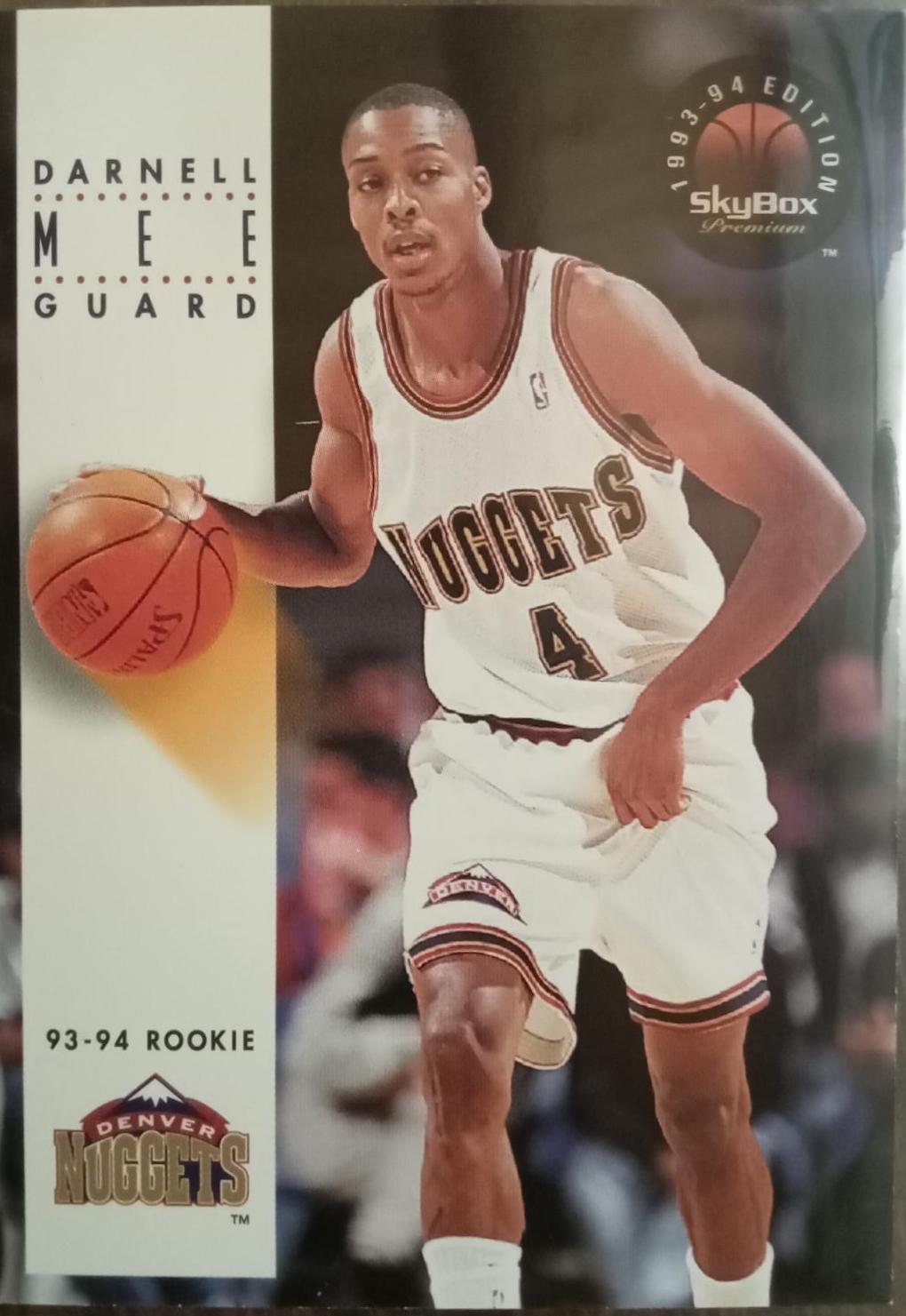 Darnell Mee #216 Basketball Cards 1993 Skybox Premium