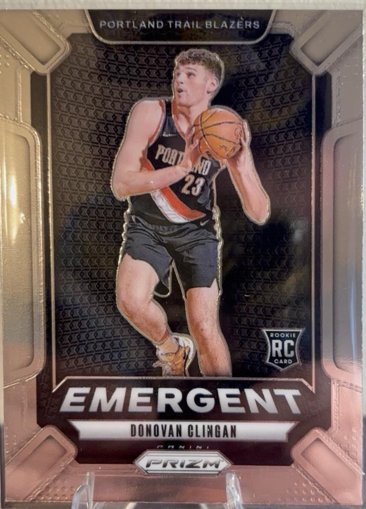 Donovan Clingan #13 Basketball Cards 2024 Panini Prizm Emergent