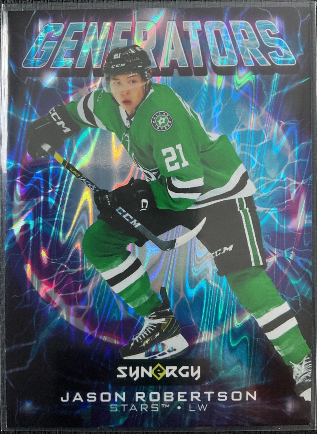 Jason Robertson #G-10 Hockey Cards 2024 Upper Deck Synergy Generators