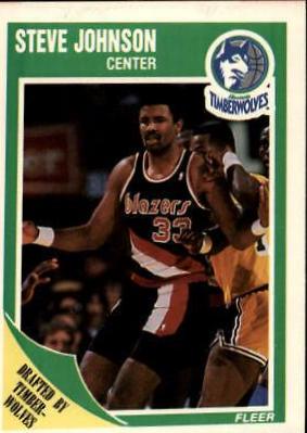 Steve Johnson #92 Basketball Cards 1989 Fleer