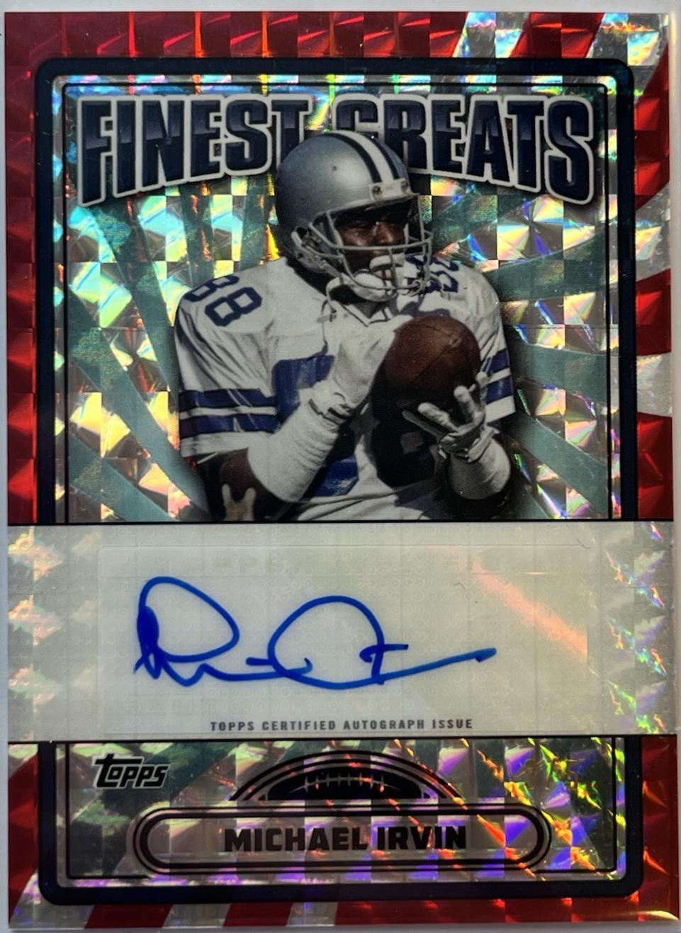 Michael Irvin [Red Geometric Refractor] #FG-MI