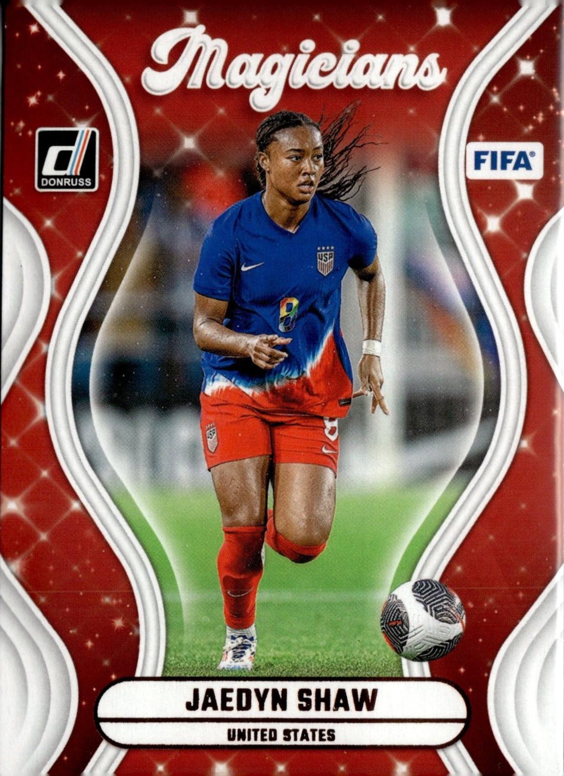 Jaedyn Shaw #8 Soccer Cards 2024 Panini Donruss Magicians