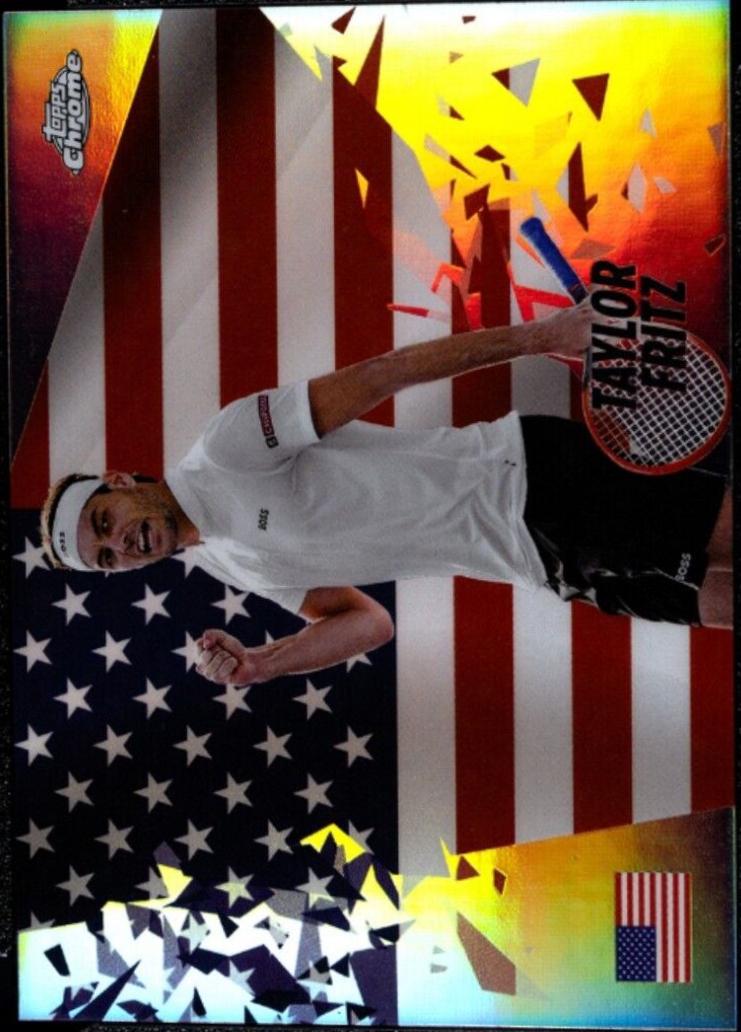 Taylor Fritz #PPR-TF Tennis Cards 2024 Topps Chrome Patriotic Pride