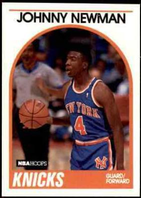Johnny Newman #58 Basketball Cards 1989 Hoops