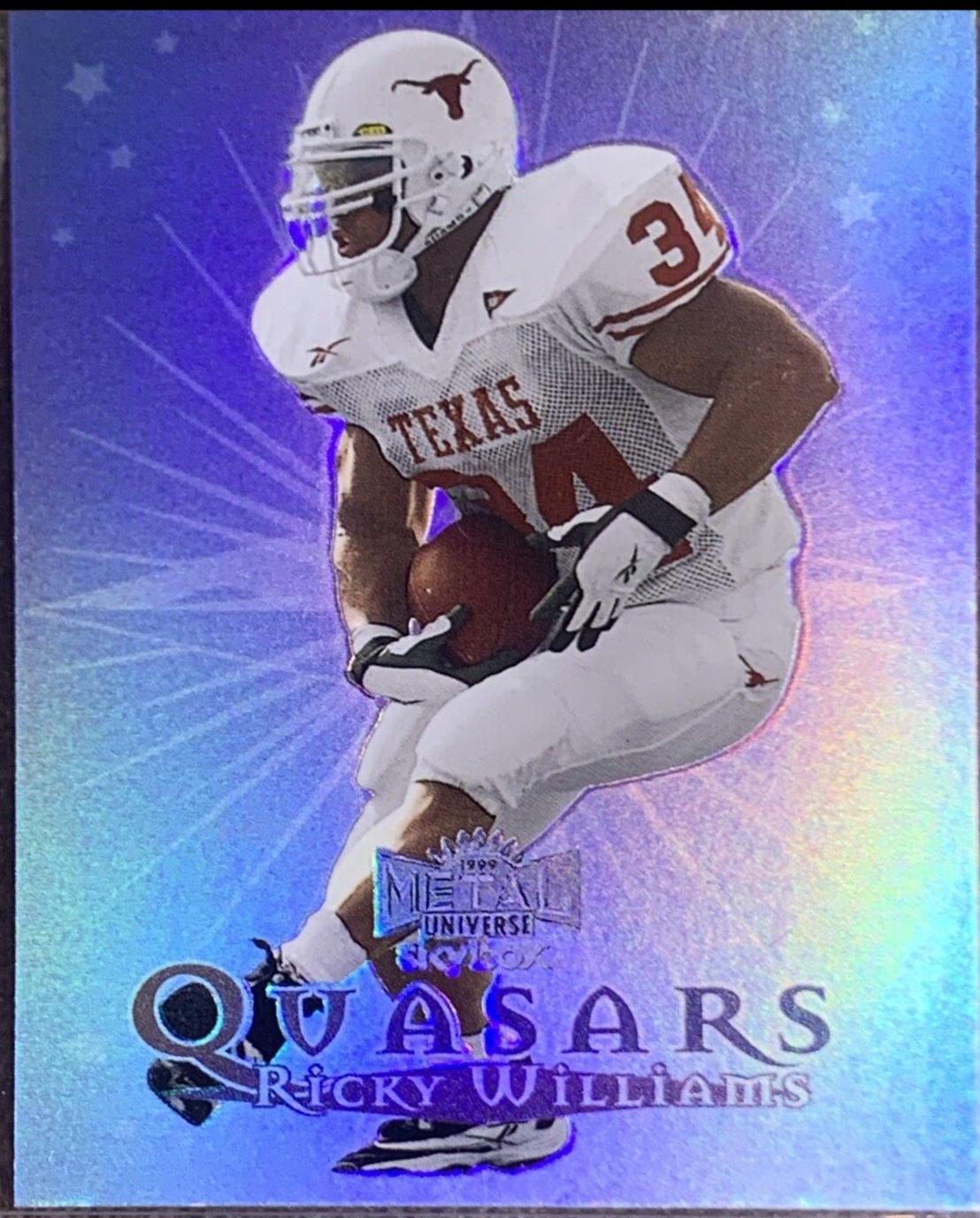 Ricky Williams #1Q Football Cards 1999 Metal Universe Quasars